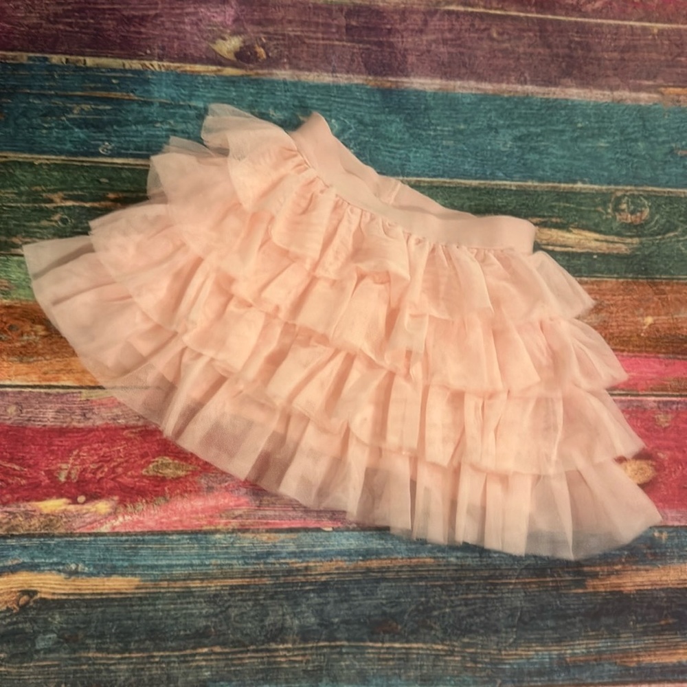 Ballet pink tiered tutu skirt, size 5